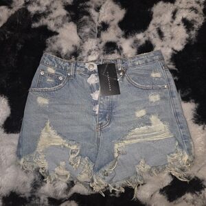 Signature8 Distressed Denim Women Shorts